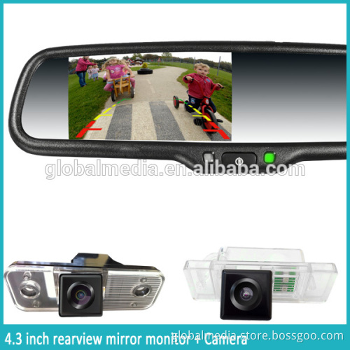 GERMID bluetooth rear view mirror back up camera display and bluetooth car handsfree kit